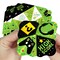 Big Dot of Happiness Video Game - Pixel Game Zone Party or Birthday Party Cootie Catcher Game - Jokes and Dares Fortune Tellers - Set of 12